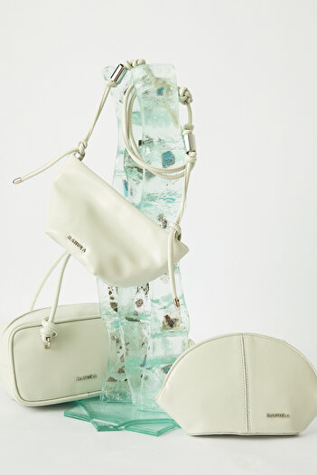 Manuka Elora Binding Detail Bag Ice Blue
