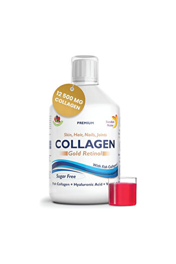 Swedish Nutra COLLAGEN 12500 GOLD RETINOL 15 SHOTS 25ML