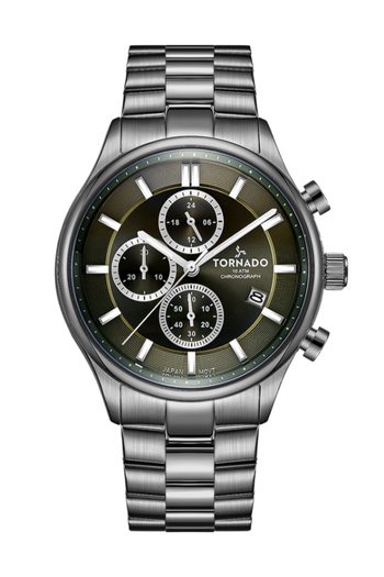 Tornado CELESTIA ELITE Men's Chronograph Green Dial Watch - T6106B-XBXH