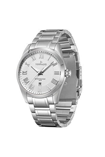 Tornado CLASSIC ANALOG Men's Analog White Dial Watch - T8007-SBSW