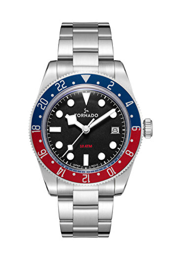 Tornado Lumina Date Just Men's Analog Black Dial Watch - T24006-A
