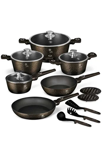 Berlinger Haus Primal Gloss Collection 15-Piece Titanium Cookware Set