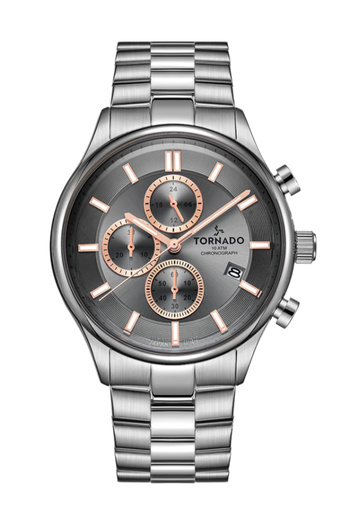 Tornado CELESTIA ELITE Men's Chronograph Grey Dial Watch - T6106B-SBSX
