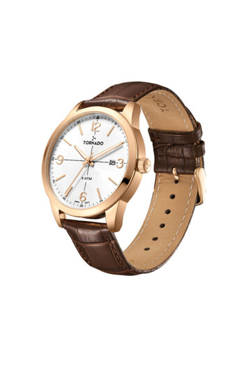Tornado Classic Men's Analog White Dial Watch - T24007-RLDW