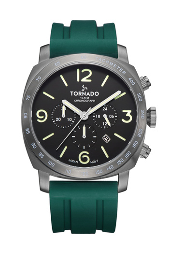 Tornado LUMINA CHRONOSPHERE Men's Chronograph Green Dial Watch - T9102-XSHB