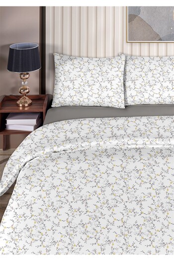 Evim Daria 100% Cotton Double Duvet Cover Set 200X220Cm Light Anthracite