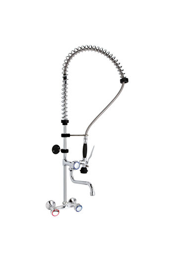 HENDI Bateria kuchenna z wylewką i prysznicem do montażu na ścianę wys. 101 cm - 810293