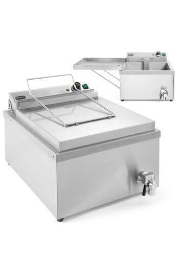 HENDI Friteuză tip friteuză pentru prăjirea gogoșilor de pește cu raft 12 l 3500 W - 205914