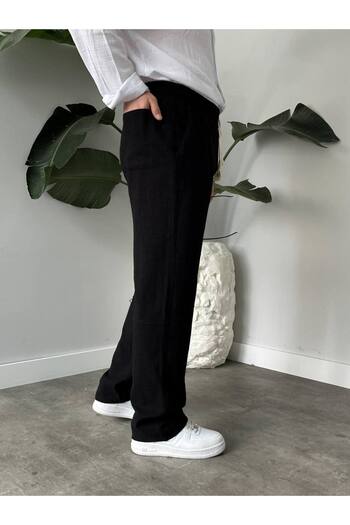 KHAYN ERKEK BOL KESİM PAMUKLU YAZLIK LASTİKLİ BEL KETEN PANTALON KHKP2050