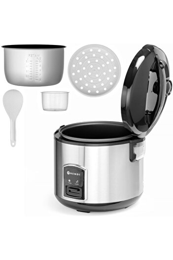 HENDI Aparat electric de gătit orez cu funcție de aburire 1,8 l 700 W - 24041