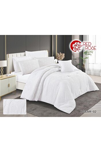 Red Rose Luxury royal double bedspread, 7-piece set, size 240 x 260 cm