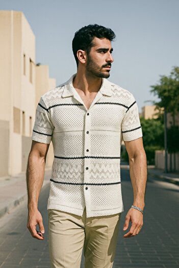 NuhStar Men's Premium half sleeves shirt | short sleeves | Regular Fit
