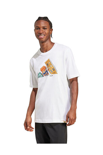 adidas Ανδρικό μπλουζάκι M Ddl Skat White Jm6499