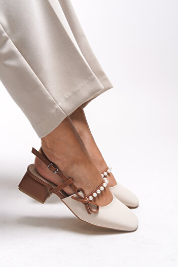 Riccon Elyelyrra Women's Heeled Shoes 0012127 Beige Tan