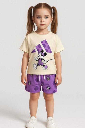 JELİBOOM Girl's Shorts Set 100% Cotton Special Series 3-10 Years