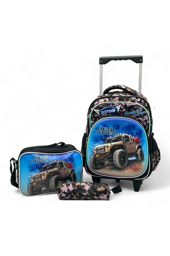 Shihon Boys' 3-Piece Wheeled School Backpack Set, 14 Inch