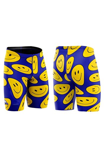 TURBO Boy's Swimsuit Distort Smile Blue