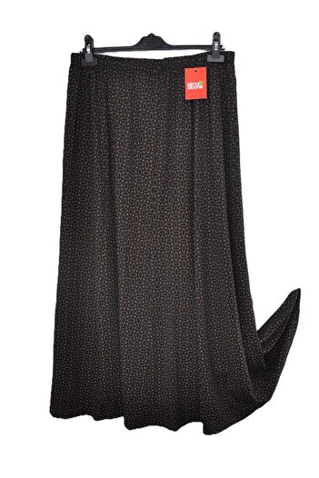 elma abone Plus Size Pigment Combed Cotton Elastic Mother's Skirt