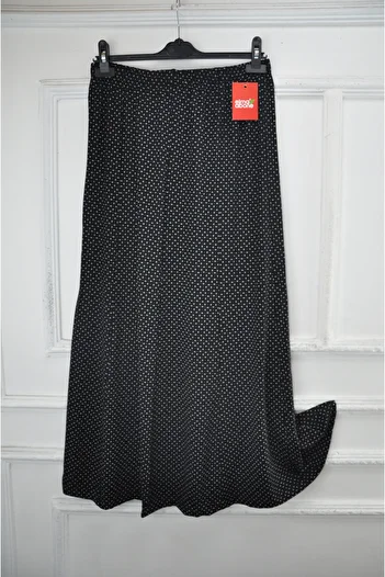 elma abone Plus Size Pigment Combed Cotton Elastic Mother's Skirt