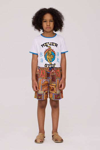 Nebbati Boy Patterned Shorts