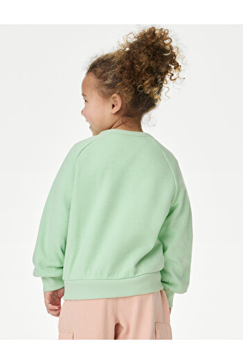 Marks & Spencer Pamuk Karışımlı Sweatshirt (12 Ay–8 Yaş)