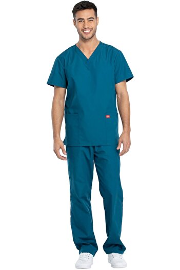 Dickies Medical Costum Medical Unisex EDS - Albastru Caraibean | Dickies Marime Uniformă: XS
