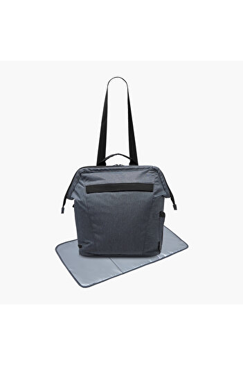 Juniors Nikki Solid Diaper Bag with Top Handle and Zip Closure