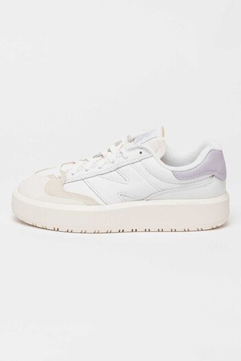 New Balance , Sneakers with Suede Overlays 302, White, Lilac, Size 9