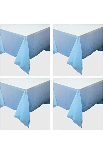 Colmanda Set de 4 fețe de masă, plastic, albastre, 137 x 274 cm