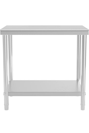 Royal Catering Masă de lucru din oțel inoxidabil cu raft 90x60cm