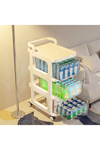 Choice 3-Drawer Multi-Function Reinforced Plastic Movable Storage Drawers