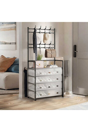 Choice 3 in 1 Multi-Tier Shoe and Hat Rack Black