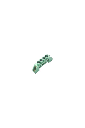 flores Electrical terminal block, green, 4 holes