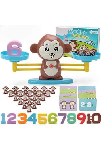 OEM Educational Math Toy Set, 25 Monkeys, 10 Numbers, 68 Pieces, Ages 3-5