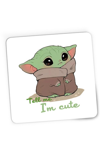 OEM Mousepad Gaming Baby Yoda Angry Cute Mondorian, 21x19 cm