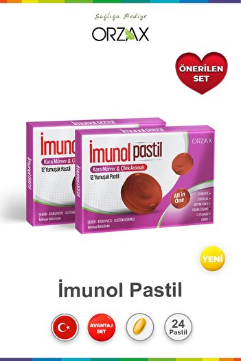 Ocean Beta Glucanblack Elderberry Strawberry Flavoured 12 Pastilles (2 Pcs)