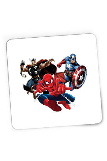 OEM Mousepad Gaming Spiderman Captain America Thor Fly Hero Cool, 21x19 cm