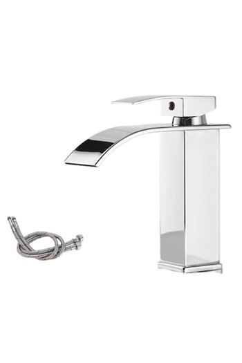 SMART GADGETS C&A Baterie baie, tip cascadă, monocomandă, design minimalist, instalare ușoară, oțel inoxidabil