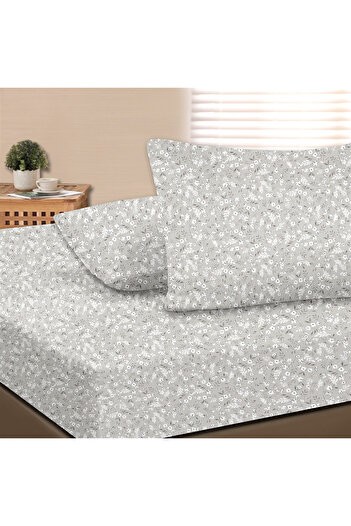Evim Dalya 100% Cotton Double Fitted Sheet Set Light Beige - 160X200+30 cm