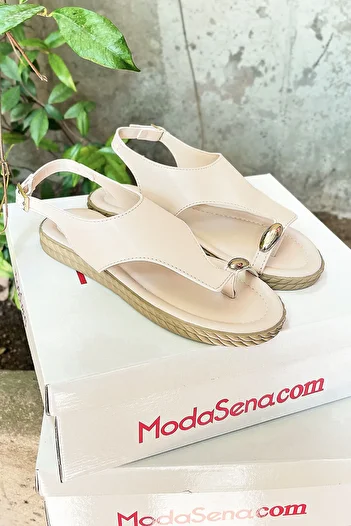 EBRUTESETTÜR Flip Flop Sandals with Buckle Detail