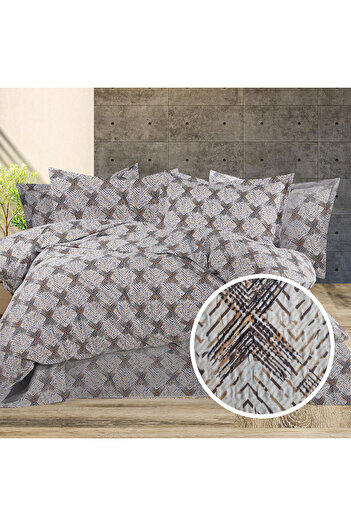 Pucioasa 100% Cotton Crepe Bed Linen (Crep21) - King Size