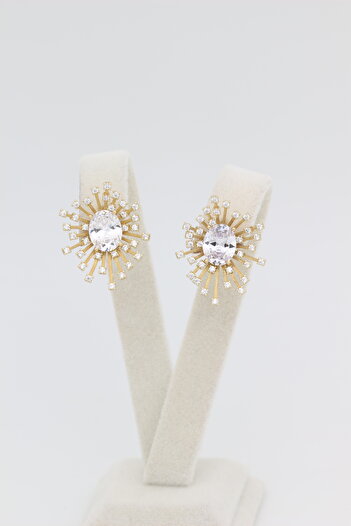 XUPING JEWELRY Style Pearl/Xuping Jewelry Sun Zircon Stone Earring