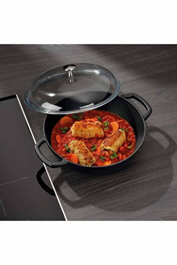 Berlinger Haus CALIDO cast iron deep frying pan 28 cm 3.8l black