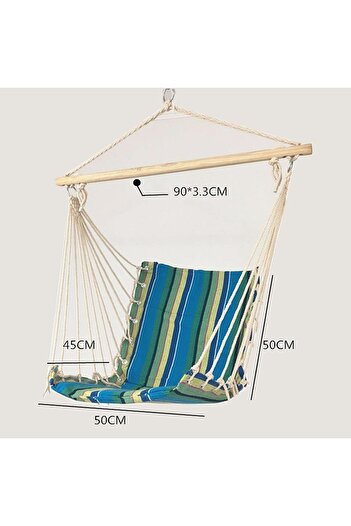 PROCART Swing type hammock for one person, wooden base, 50x50x45 cm