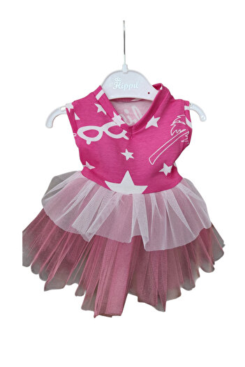 atelyu Cat Dog Clothes Pink White Tutu Dress
