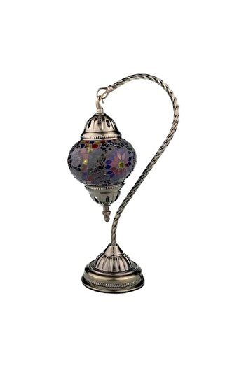 OEM Veioza metalica cu mozaic, in stil oriental. 18X38 cm M4