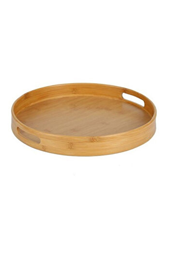 Bien Servi Round Shaped High Quality Sustainable Bamboo Tray