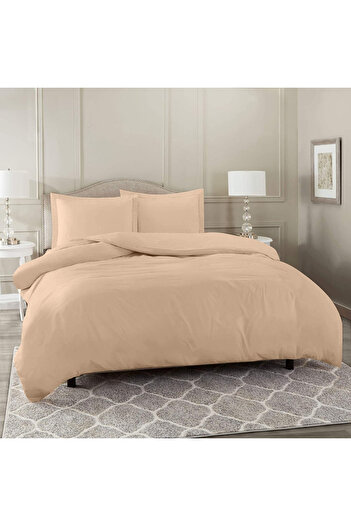 Five Store Super double bed linen, Vanilla, ranforce cotton, beige, 4 pieces
