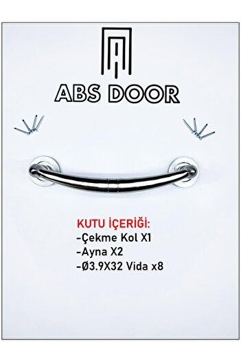 abs door ÇELİK KAPI ÇEKME KOLU STANDART MODEL 31 CM