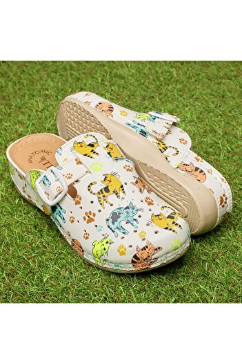 Tellus Women's medical clogs 25-19, Kittens - 39